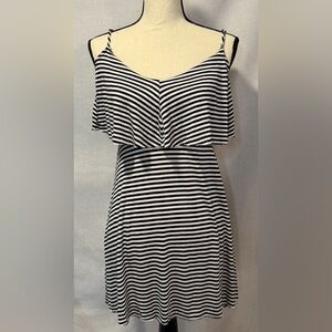 Rue21 Black and White Striped Mini Dress, Size XS